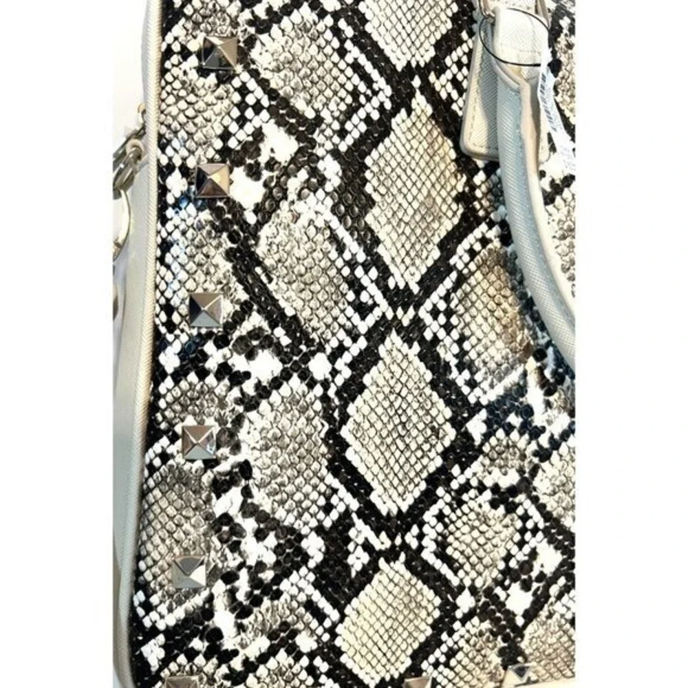 WHBM Computer Carry on Handbag Crossbody Python Snake Reptile Print 15X11X2